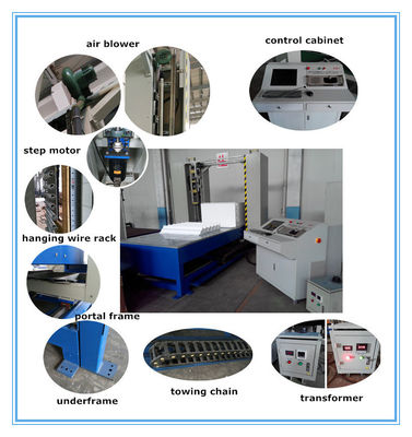 13.5kw Cnc Hot Wire Foam Cutter For EPS 2D / 3D Shape