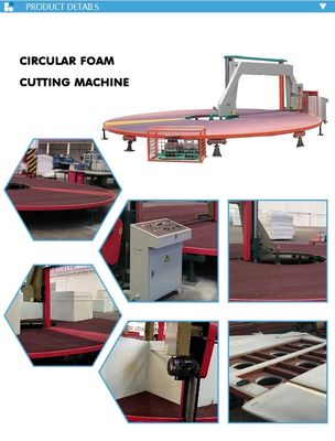 Horizontal Circular Foam Cutting Machine Digital Control DTYQ-750 7.94kw