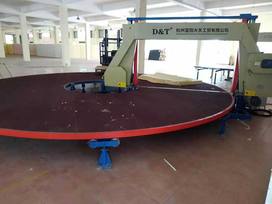 Circle Horizontal Sponge Cutting Machine For Flexible PU Quadrate Foam