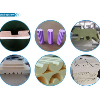 Fully Automatic PU Foam Cutting Machine With Industrial Computer Control System For Rigid And Flexible Materials