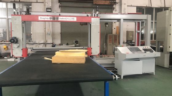 CNC Horizontal Sponge Cutting Machine Foam PU Oscillating Blade Automatic 6kw