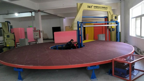 Round Table Horizontal Sponge Circle Cutting Machine Customized High Performance