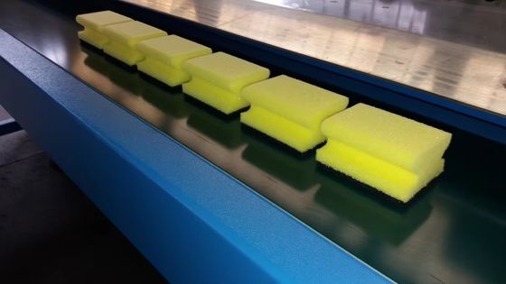 Automatic Continuouskitchen cleaning sponge Milling Machine For Dish Washing Abrasive Sponges
