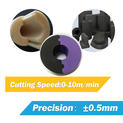 Precise PU Foam Cutting Machine For Rock Wool PIR EVA Vertical Cutter 5 Wheel