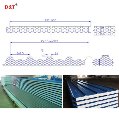 Versatile Customized EPS / Rock Wool Sandwich Panel Machine For Roof And Wall