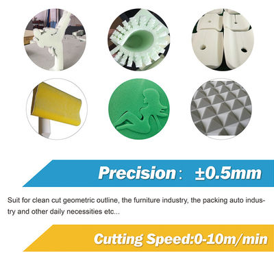 24. 10M/min CNC Oscillating Blade Foam Cutting For Furniture Automotive Packaging And Insulation Industries