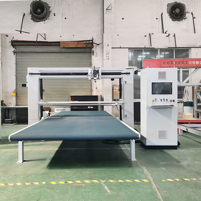 CNC Oscillating Dual Blade Foam Cutting Machine For Flexible Sponge Cutting D&T Industry