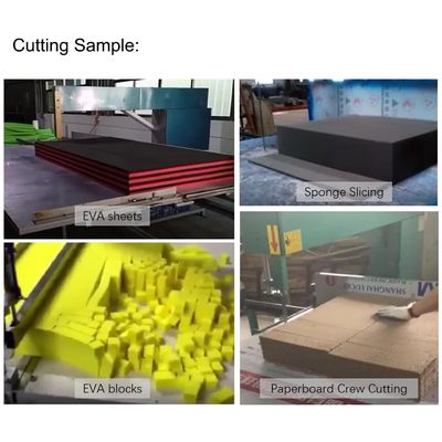 Automatic Vertical Cutting Machine for EVA/pearl cotton and Sponge with work platform single damper