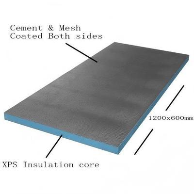 Extruded Polystyrene Sandwich Wall Panels Rigid Foam XPS Tile Backer Backer Waterproof Cement Composite Boards