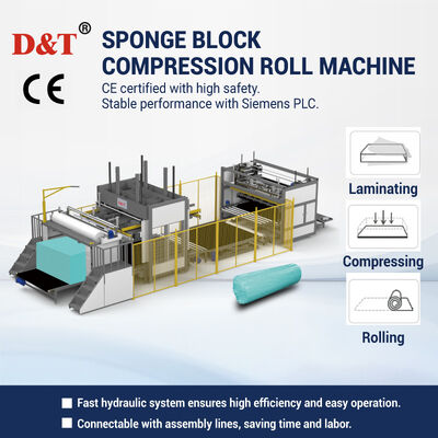 Fully Automatic Sponge Block Packaging Machine with CE Certification and Siemens PLC for Vacuum Packing