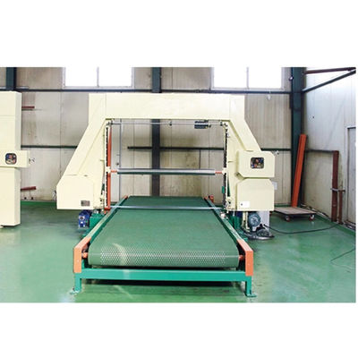 Mesh Belt Foam Horizontal Cutting Machine With Vacuum , High Speed
