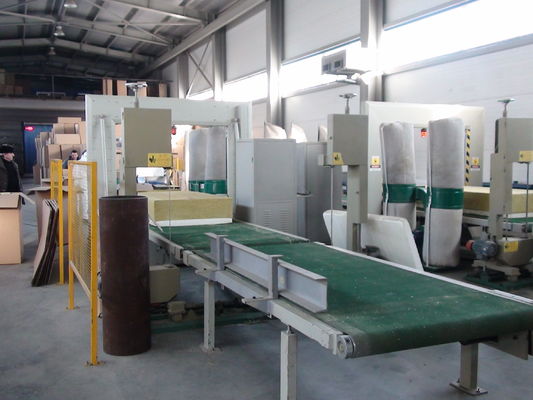 Vacuum 8kw Vertical PU Foam Cutting Machine 3000*1200*1200mm 2200kg 6m/Min