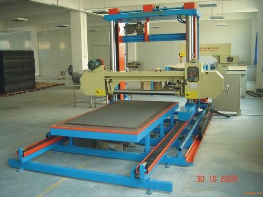 Polyurethane / PU Foam Horizontal Cutting Machine Automatic For Sponge Sheet