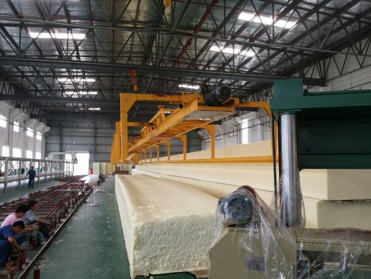 Full Automatic Horizontal Continuous PU Foam Production Line Long Foam Crane Unit
