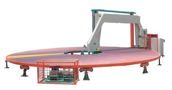 Round Table Horizontal Sponge Circle Cutting Machine Customized High Performance
